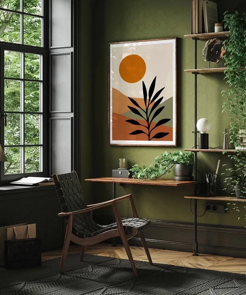 Çerçevesiz Poster Çöl Bitkisi - Resim 5