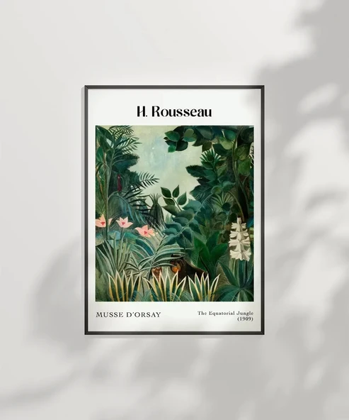 Çerçevesiz Poster Rousseau Ekvator Ormanı - Resim 7