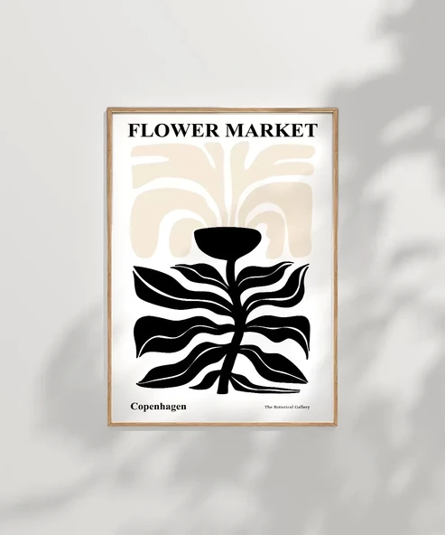 Çerçevesiz Poster White Copenhagen Flower - Resim 8