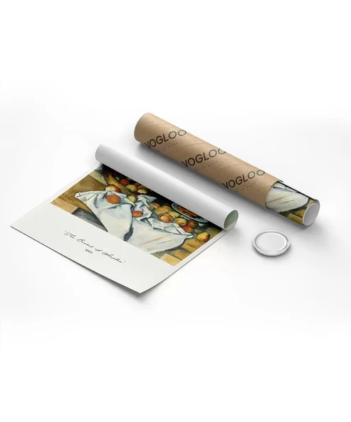 Çerçevesiz Poster Paul Cézanne Elma Sepeti - Resim 8