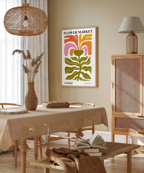 Çerçevesiz Poster Copenhagen Flower - Resim 5