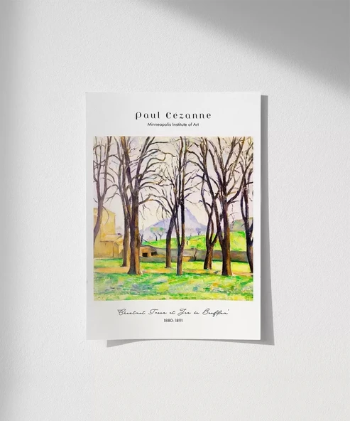 Çerçevesiz Poster Paul Cézanne Jas de Bouffan'daki Kestane Ağaçları ürün görseli