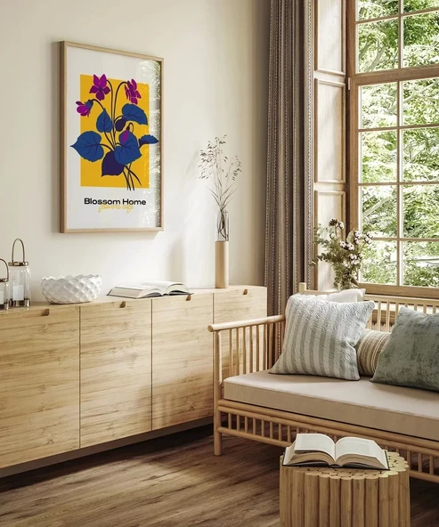 Çerçevesiz Poster Blossom Home Renklerin Dansı - Resim 4