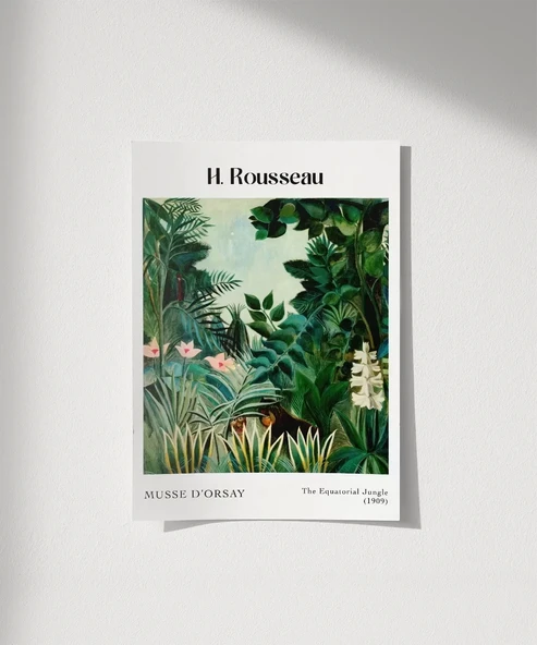 Çerçevesiz Poster Rousseau Ekvator Ormanı ürün görseli