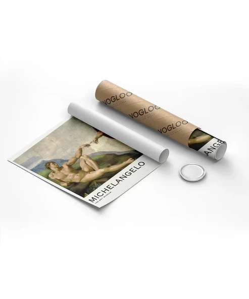 Çerçevesiz Poster Michelangelo Adem'in Yaratılışı - Resim 8