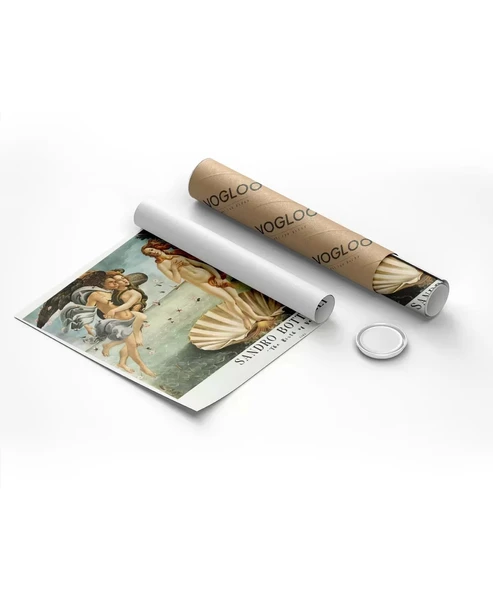 Çerçevesiz Poster Sandro Botticelli Venüs'ün Doğuşu 2 - Resim 8