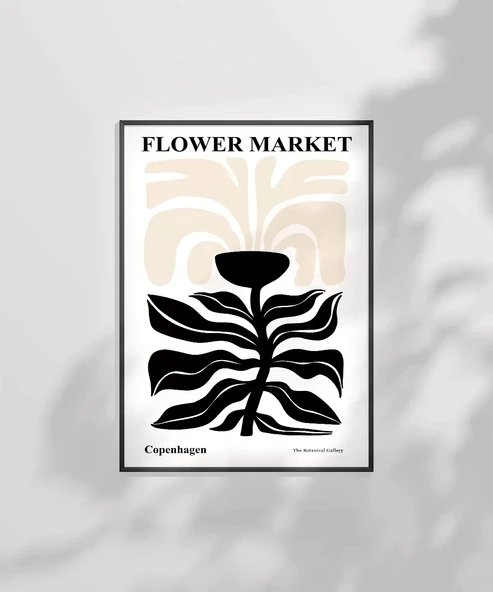 Çerçevesiz Poster White Copenhagen Flower - Resim 7