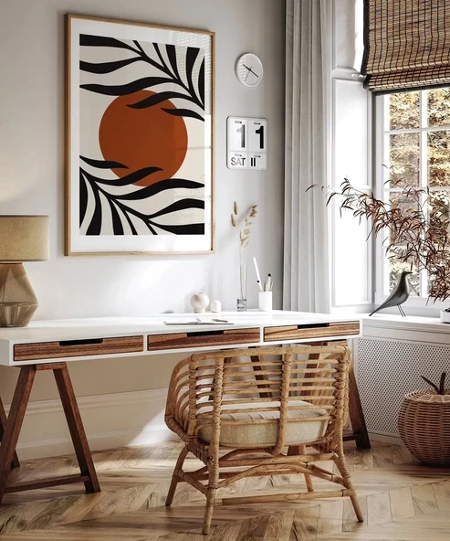 Çerçevesiz Poster Gün Batımı - Resim 6