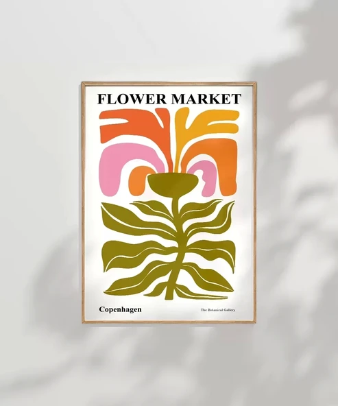 Çerçevesiz Poster Copenhagen Flower - Resim 8