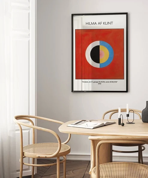 Çerçevesiz Poster Hilma Af Klint Kuğu 2 - Resim 4