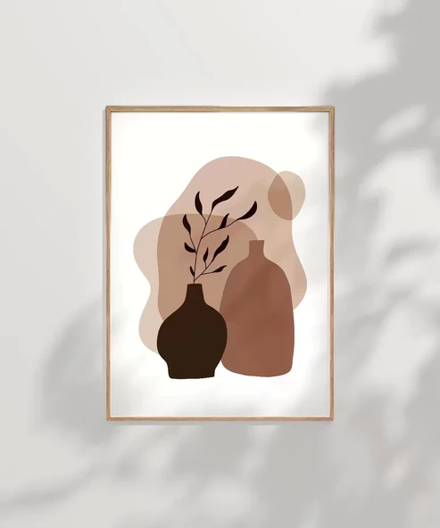 Çerçevesiz Poster Bohem Vazo - Resim 8