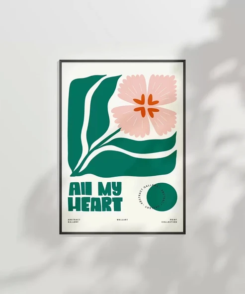 Çerçevesiz Poster Kalpten Gelen Bahar - Resim 7