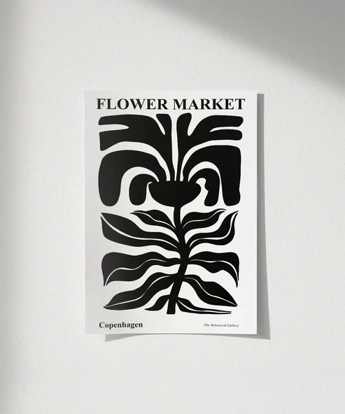 Çerçevesiz Poster Black Copenhagen Flower ürün görseli