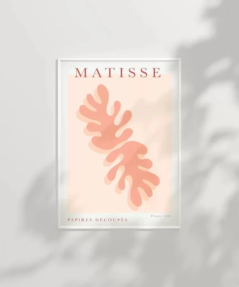 Çerçevesiz Poster Matisse Pembe Bitki - Resim 3