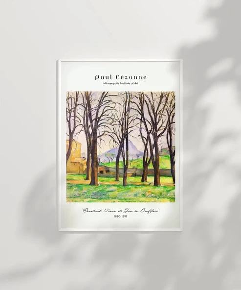 Çerçevesiz Poster Paul Cézanne Jas de Bouffan'daki Kestane Ağaçları - Resim 7