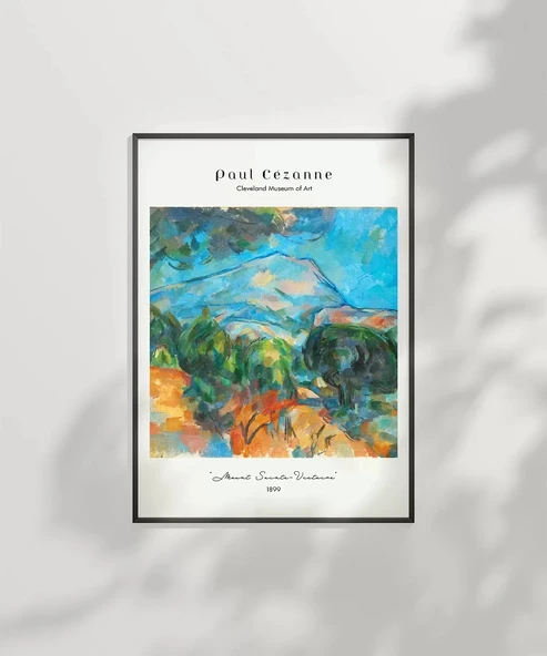 Çerçevesiz Poster Paul Cézanne Sainte-Victoire Dağı - Resim 6