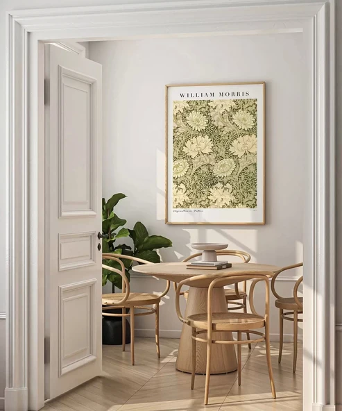 Çerçevesiz Poster William Morris Kasımpatı Deseni - Resim 5