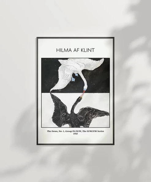 Çerçevesiz Poster Hilma Af Klint Kuğu - Resim 6