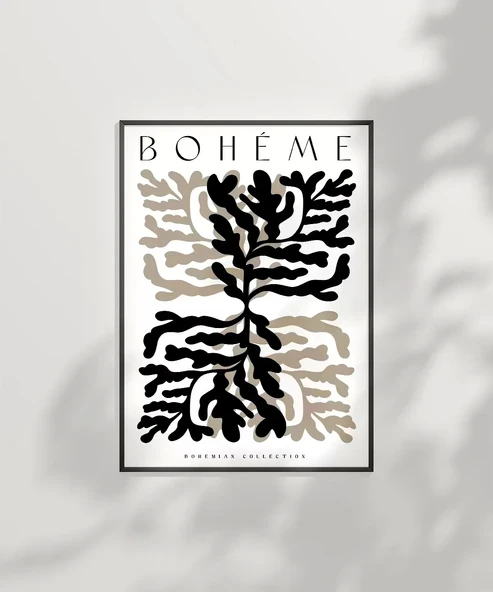 Çerçevesiz Poster Bohem Bitki - Resim 6