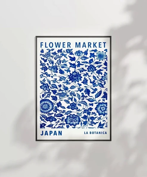 Çerçevesiz Poster Flower Market Japan - Resim 7