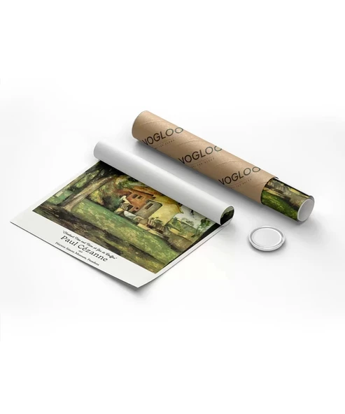 Çerçevesiz Poster Paul Cézanne Jas de Bouffan'da Kestane Ağaçları ve Çiftlik 2 - Resim 8