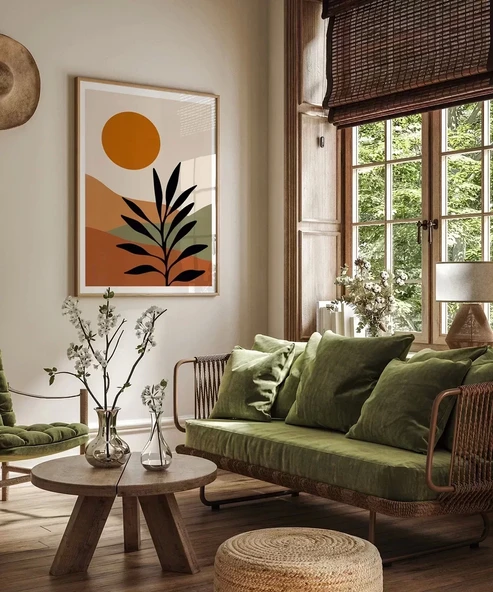 Çerçevesiz Poster Çöl Bitkisi - Resim 4