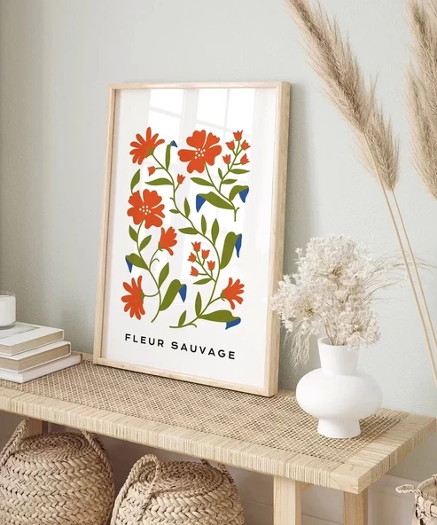 Çerçevesiz Poster Kır Çiçekleri - Resim 6