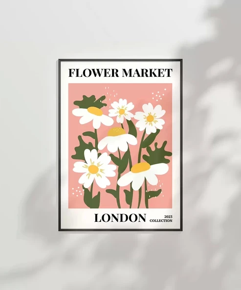 Çerçevesiz Poster Londra'nın Neşeli Papatyaları - Resim 7