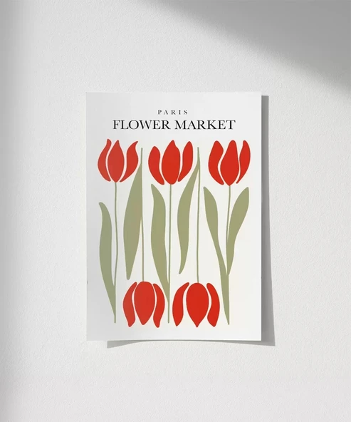 Çerçevesiz Poster Paris Flower Market 2 ürün görseli