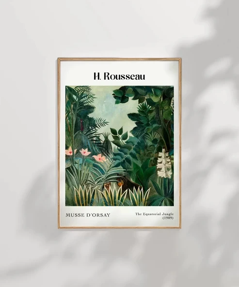 Çerçevesiz Poster Rousseau Ekvator Ormanı - Resim 8