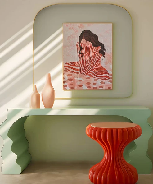 Çerçevesiz Poster Zarif Düşünceler Dekoratif - 4