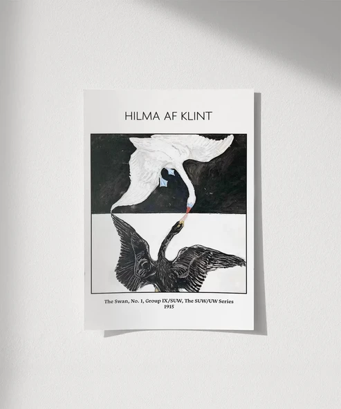 Çerçevesiz Poster Hilma Af Klint Kuğu ürün görseli