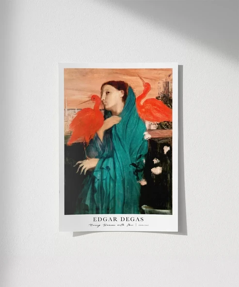 Çerçevesiz Poster Edgar Degas Ibis İle Genç Kadın ürün görseli