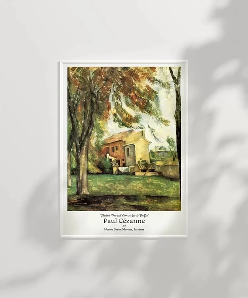Çerçevesiz Poster Paul Cézanne Jas de Bouffan'da Kestane Ağaçları ve Çiftlik 2 - Resim 7