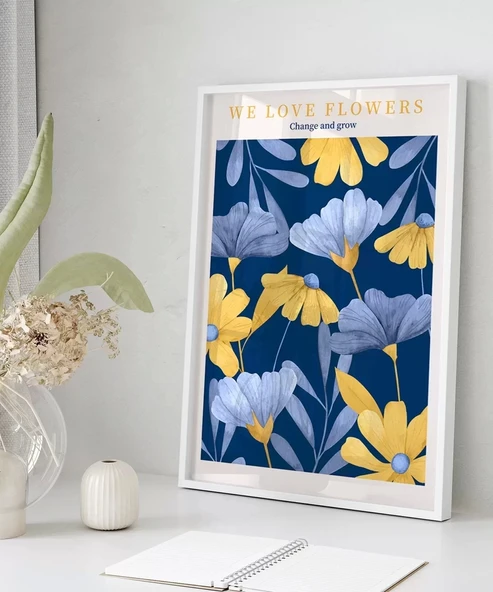 Çerçevesiz Poster Çiçeklerin Gücü - Resim 5