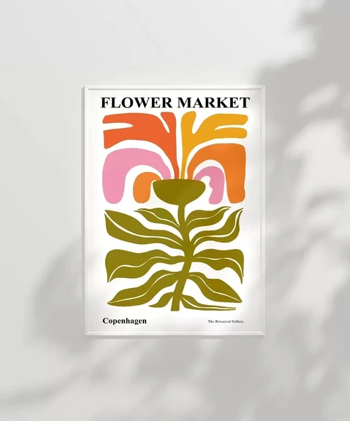 Çerçevesiz Poster Copenhagen Flower - Resim 3