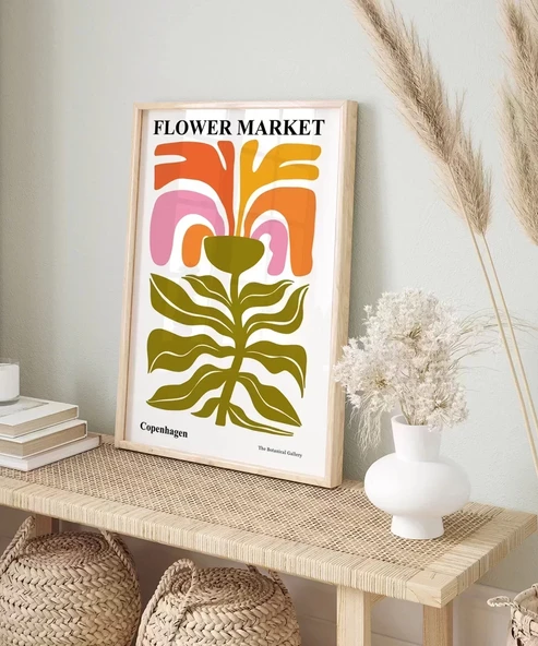 Çerçevesiz Poster Copenhagen Flower - Resim 6