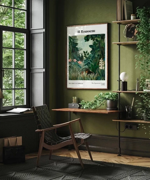 Çerçevesiz Poster Rousseau Ekvator Ormanı - Resim 4