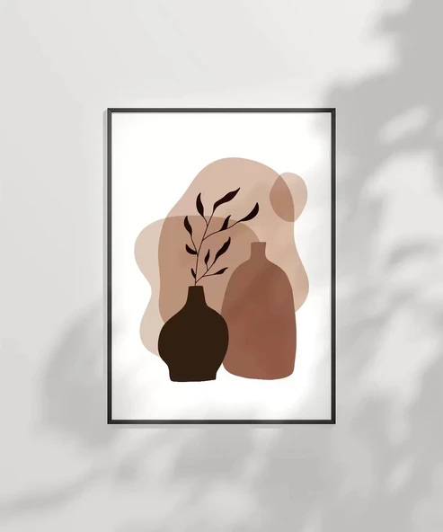 Çerçevesiz Poster Bohem Vazo - Resim 7