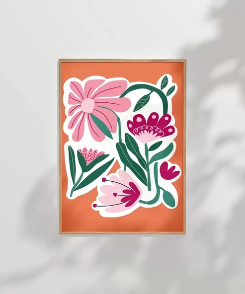 Çerçevesiz Poster Floral Enerji - Resim 8