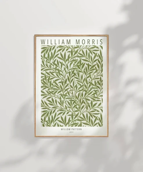 Çerçevesiz Poster William Morris Willow Pattern - Resim 8