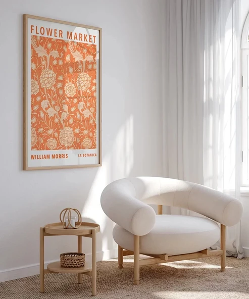 Çerçevesiz Poster William Morris Flower Market - Resim 5