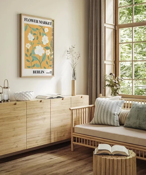 Çerçevesiz Poster Berlin Çiçek Koleksiyonu - Resim 4