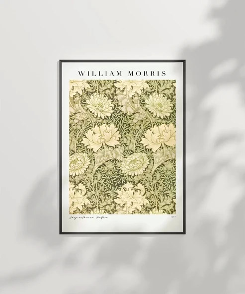 Çerçevesiz Poster William Morris Kasımpatı Deseni - Resim 2
