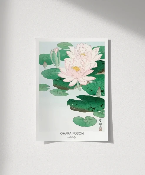 Çerçevesiz Poster Ohara Koson Nilüfer - 1