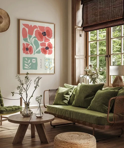 Çerçevesiz Poster Adım Adım Çiçeklenme - Resim 5