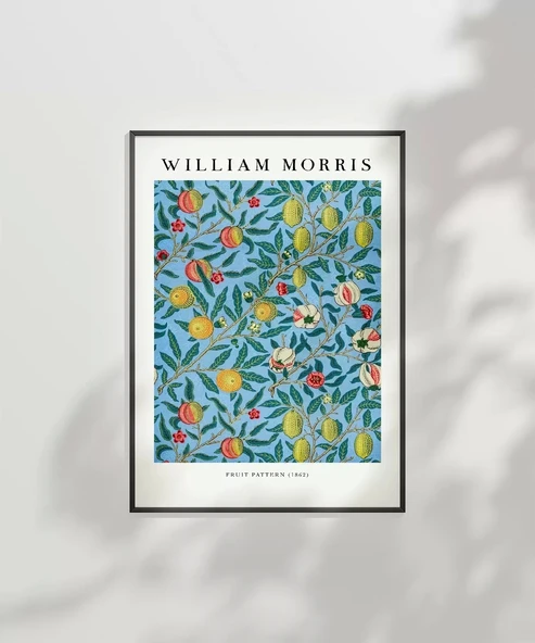 Çerçevesiz Poster William Morris Meyve Deseni No 2 - Resim 6