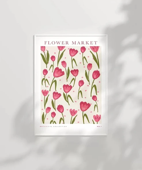 Çerçevesiz Poster Flower Market No 1 - Resim 3