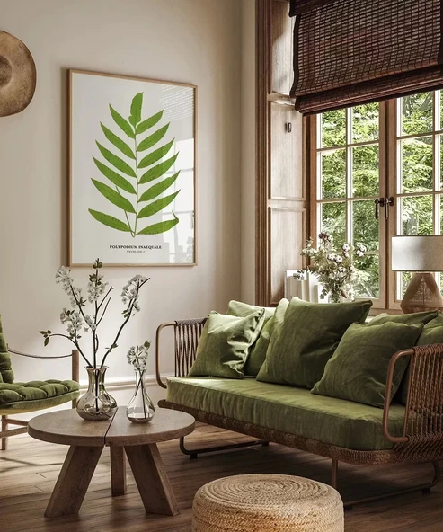 Çerçevesiz Poster Polypodium Inaequale - Resim 4