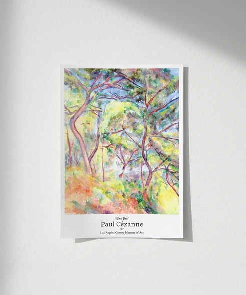 Çerçevesiz Poster Paul Cézanne Sous Bois ürün görseli